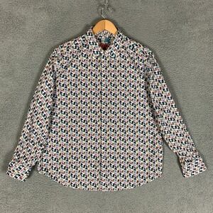 Robert Graham Shirt Mens 2XL Multi Classic Fit Long Sleeve Camera Polaroid Print